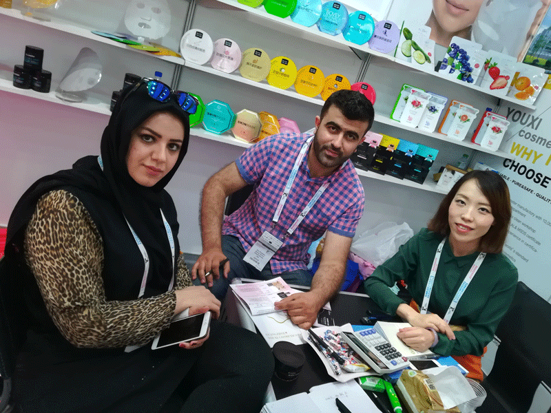 i cosmetici di youxi hanno partecipato alla mostra del beautyworld del Medio Oriente del 2017